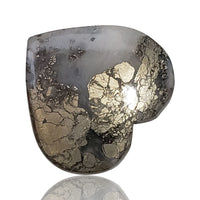 Thumbnail for 34Ct Natural Marcasite Cabochon. Size- approx. 26x24mm