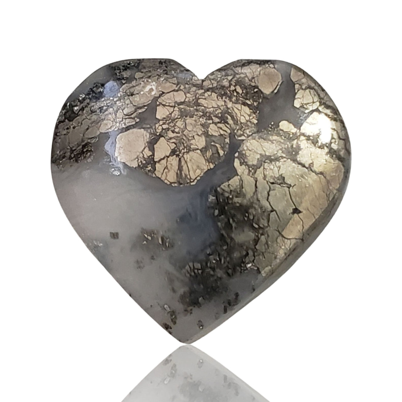 34Ct Natural Marcasite Cabochon. Size- approx. 26x24mm