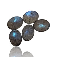 Thumbnail for 6.5Ct 5Pcs Natural Labradorite Faceted Lot. Size- approx. 8x6mm each