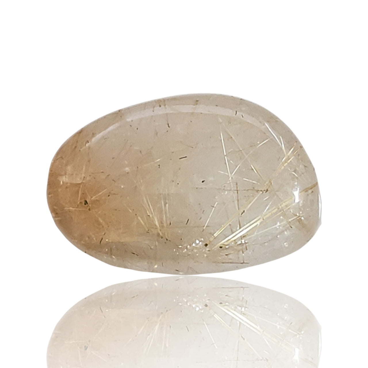 23.5Ct Natural Golden Rutile Quartz Cabochon. Size- approx. 24x15mm