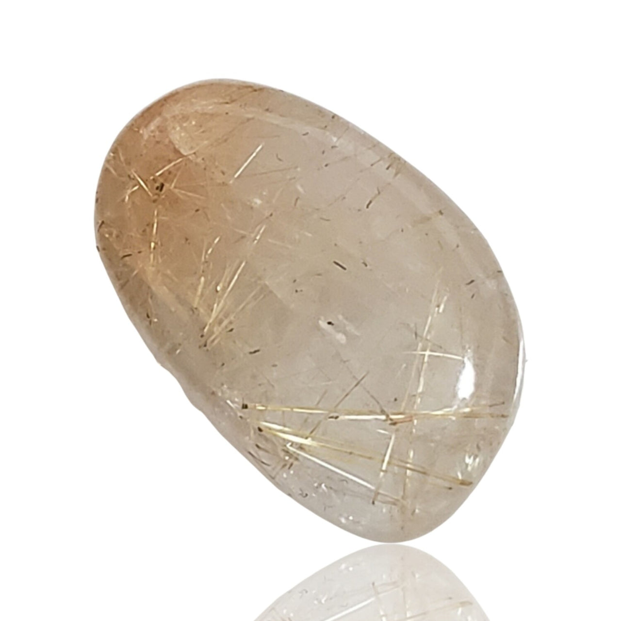 23.5Ct Natural Golden Rutile Quartz Cabochon. Size- approx. 24x15mm