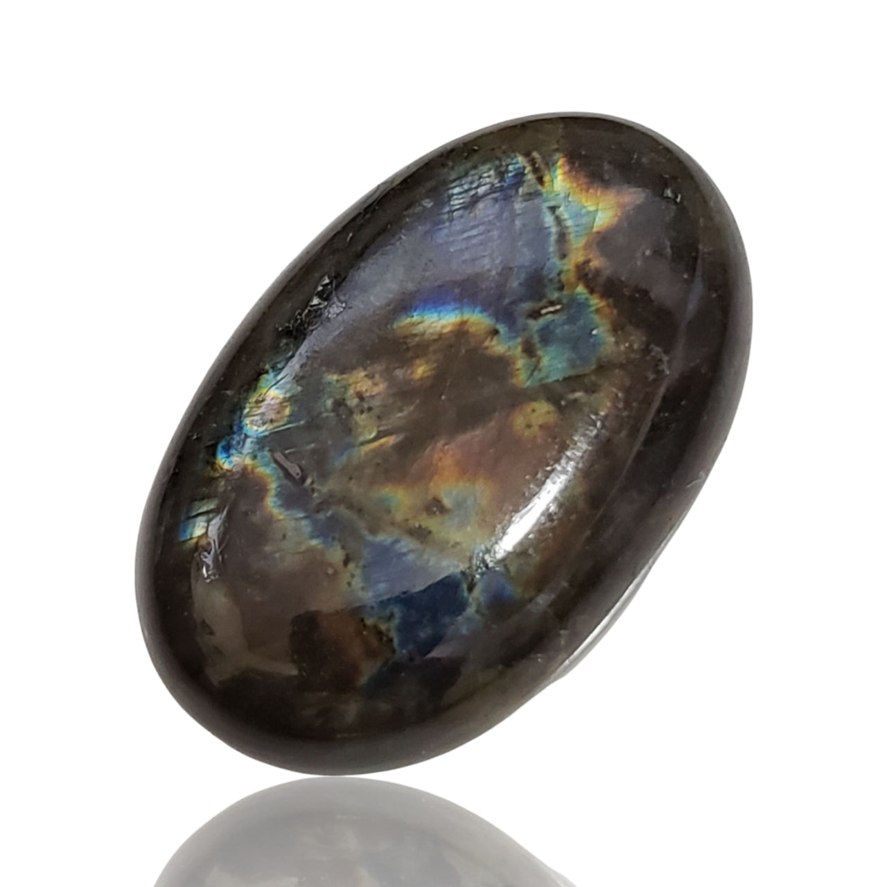 68Ct Natural Labradorite Cabochon. Size- approx. 37x23mm