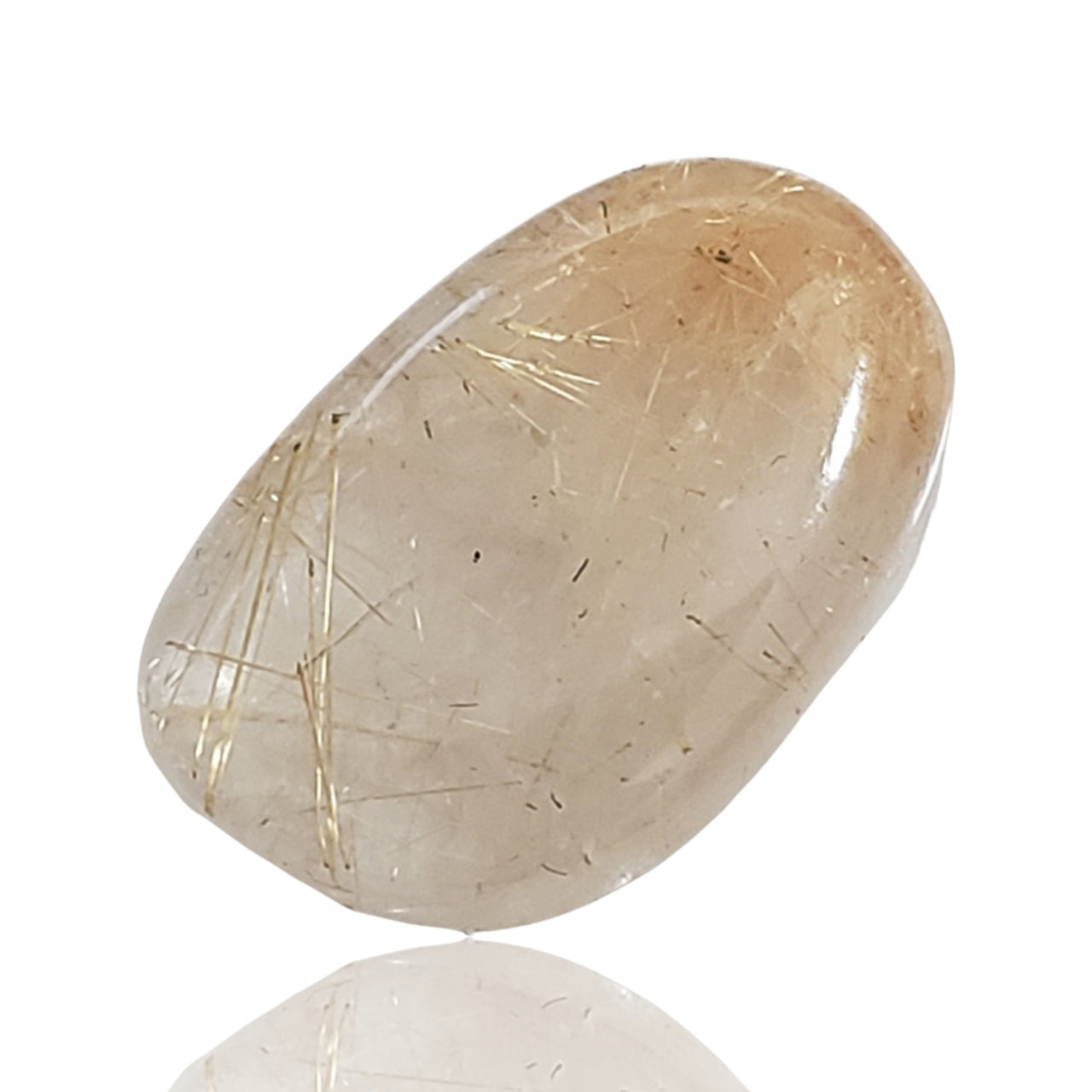 23.5Ct Natural Golden Rutile Quartz Cabochon. Size- approx. 24x15mm