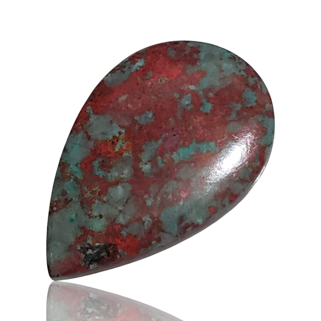 25Ct Natural Sonoran Sunrise Chrysocolla Cuprite Cabochon. Size- approx. 31x20mm