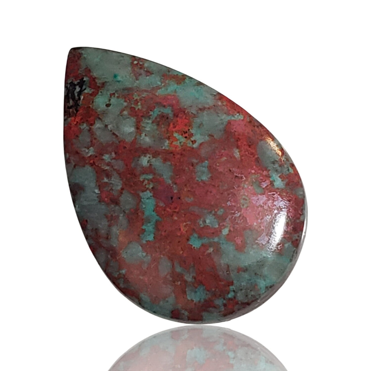 25Ct Natural Sonoran Sunrise Chrysocolla Cuprite Cabochon. Size- approx. 31x20mm