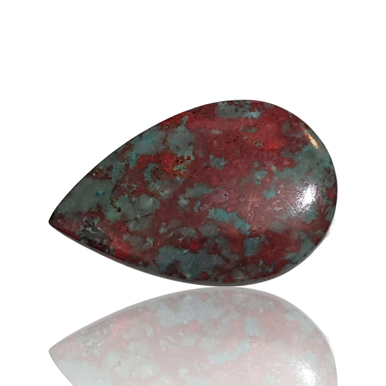 25Ct Natural Sonoran Sunrise Chrysocolla Cuprite Cabochon. Size- approx. 31x20mm