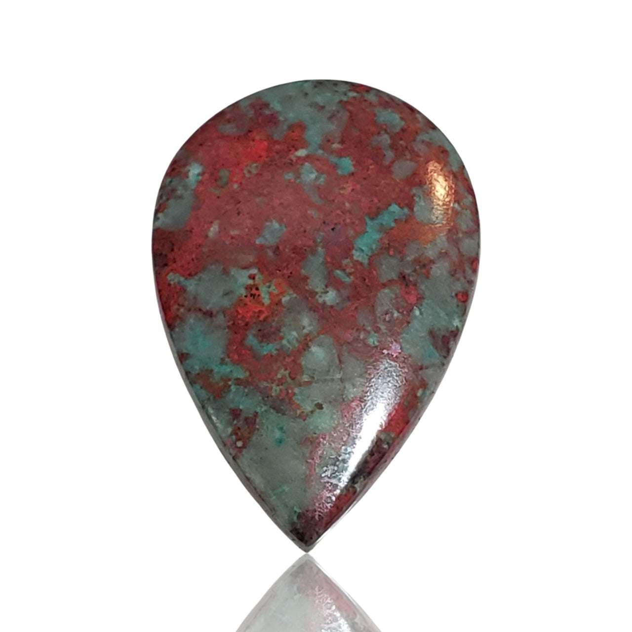 25Ct Natural Sonoran Sunrise Chrysocolla Cuprite Cabochon. Size- approx. 31x20mm