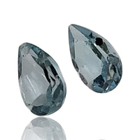 Thumbnail for 6Ct Natural Blue Topaz Faceted Pair. Size- approx. 10x7mm