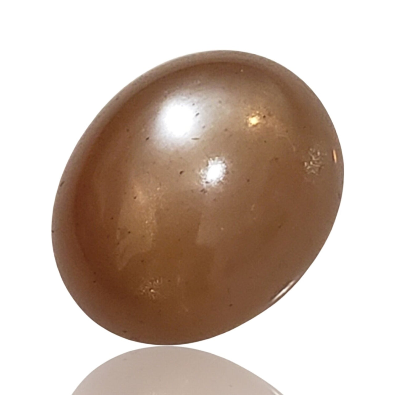 11.5Ct Natural Peach Moonstone Cabochon. Size- approx. 15x13mm