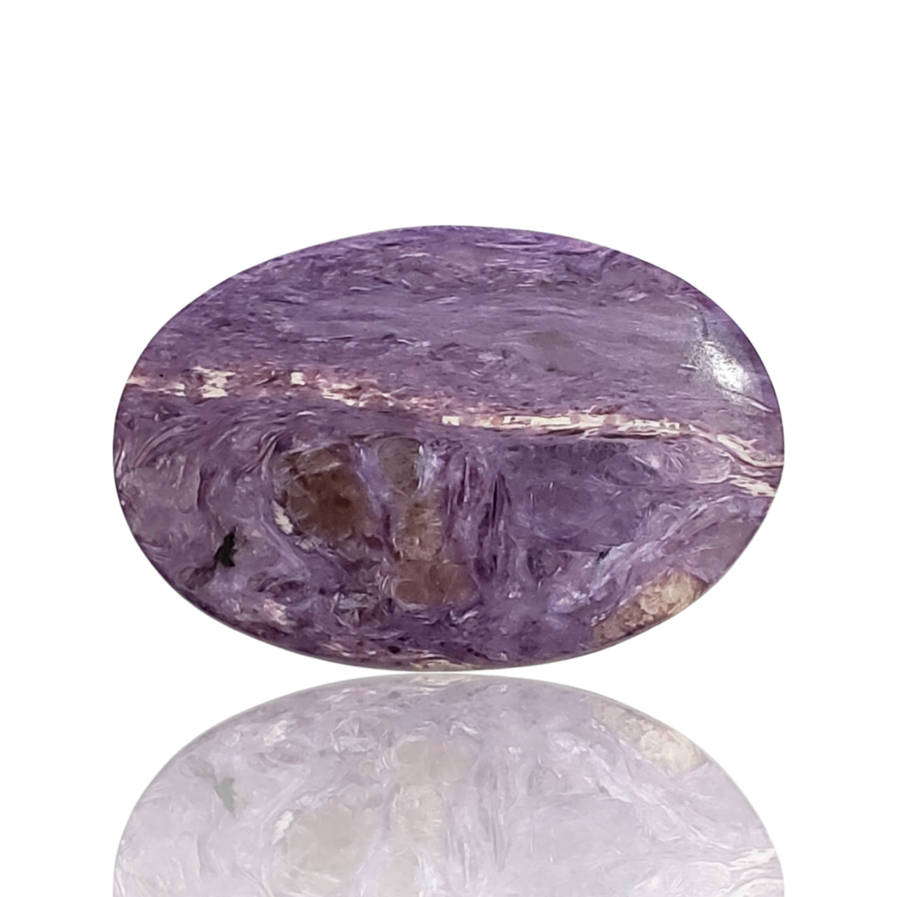 23.5Ct Natural Russian Charoite Cabochon. Size- approx. 32x22mm