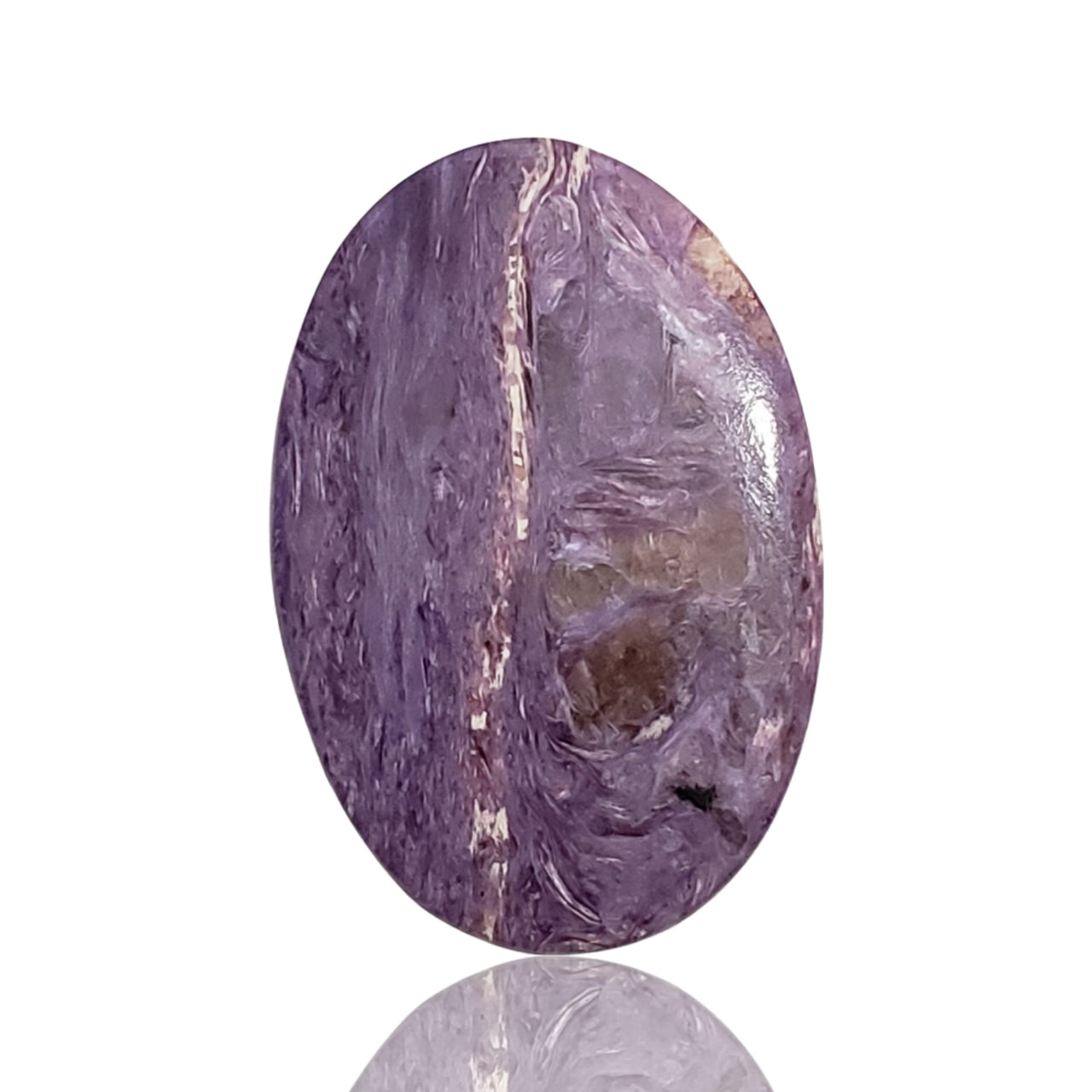 23.5Ct Natural Russian Charoite Cabochon. Size- approx. 32x22mm