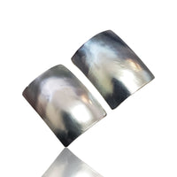 Thumbnail for Natural Shell Backed Cabochon Pair. Size- approx. 17x13mm