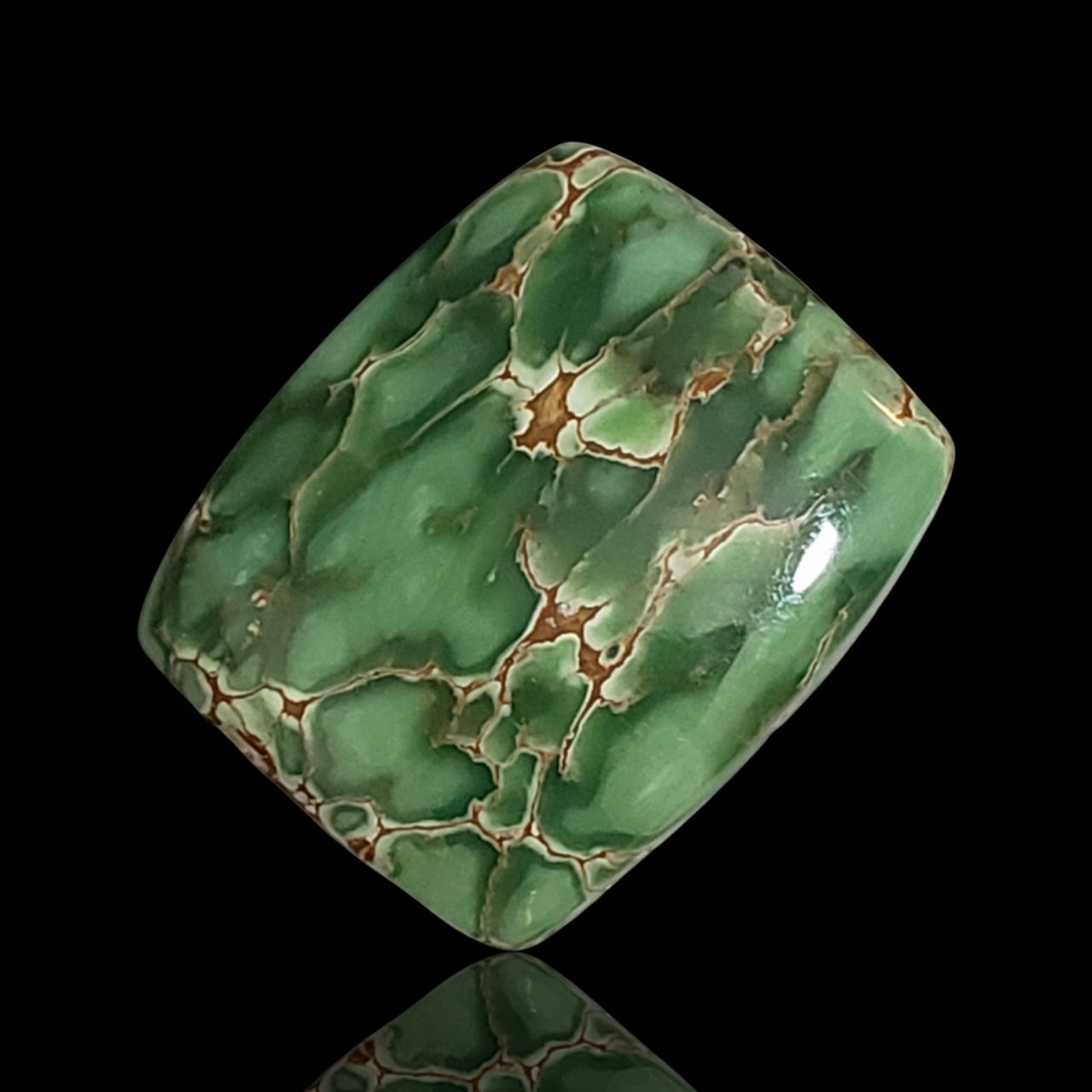 13.5Ct Natural Variscite Cabochon. Size- approx. 19x16mm