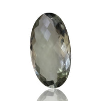 Thumbnail for 26Ct Natural Green Amethyst Checkcut Faceted. No flat base. Size- approx. 29x16x10mm