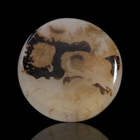 Thumbnail for 7Ct Natural Scenic Dendritic Montana Agate Slice Cabochon. Size- approx. 19mm