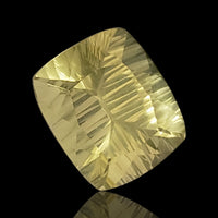 Thumbnail for 23.5Ct Natural Lemon Citrine Concave Cut Faceted. No flat base. Size- approx. 20x17x12mm