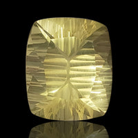 Thumbnail for 23.5Ct Natural Lemon Citrine Concave Cut Faceted. No flat base. Size- approx. 20x17x12mm