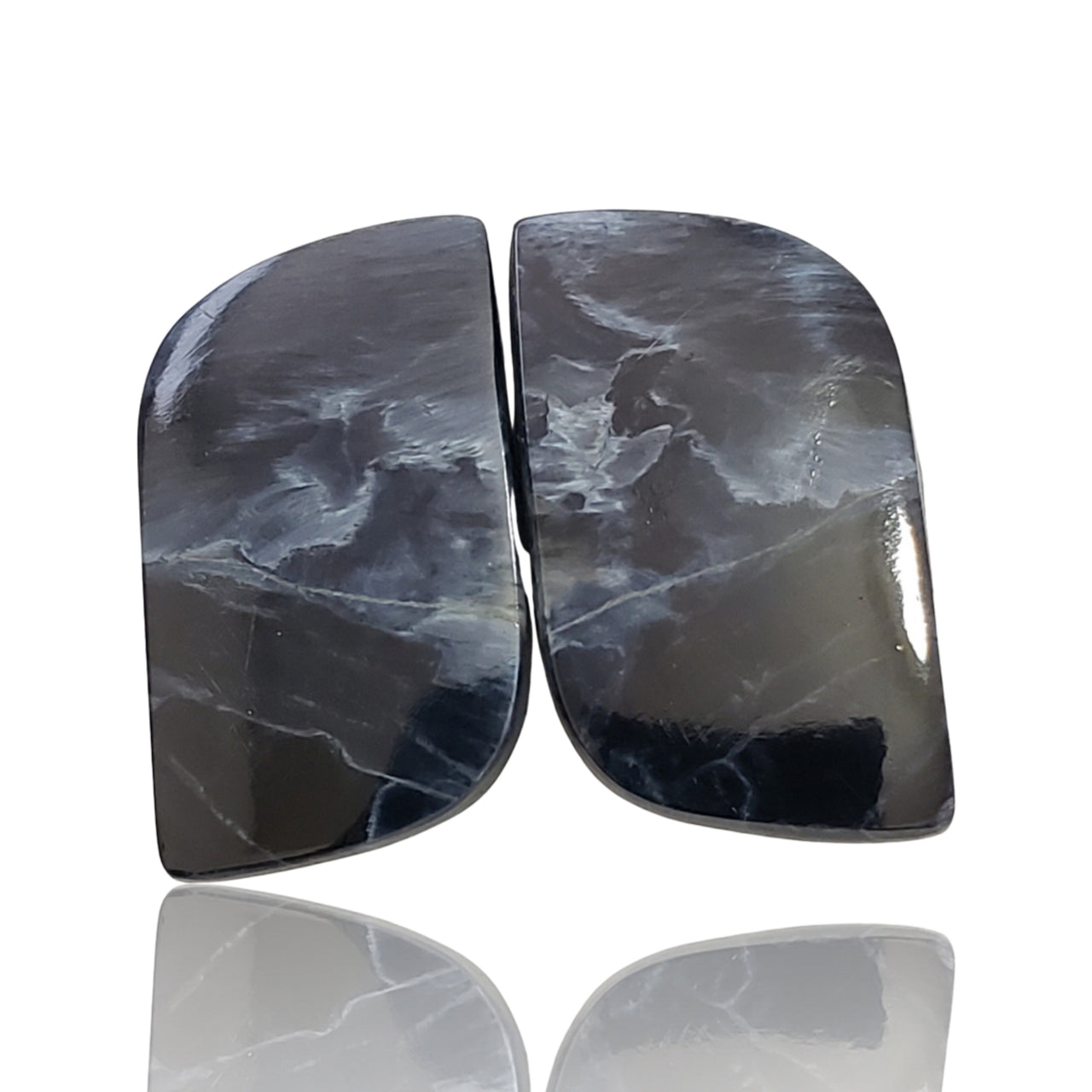 25Ct Natural Pietersite Cabochon Pair. Size- approx. 23x14mm