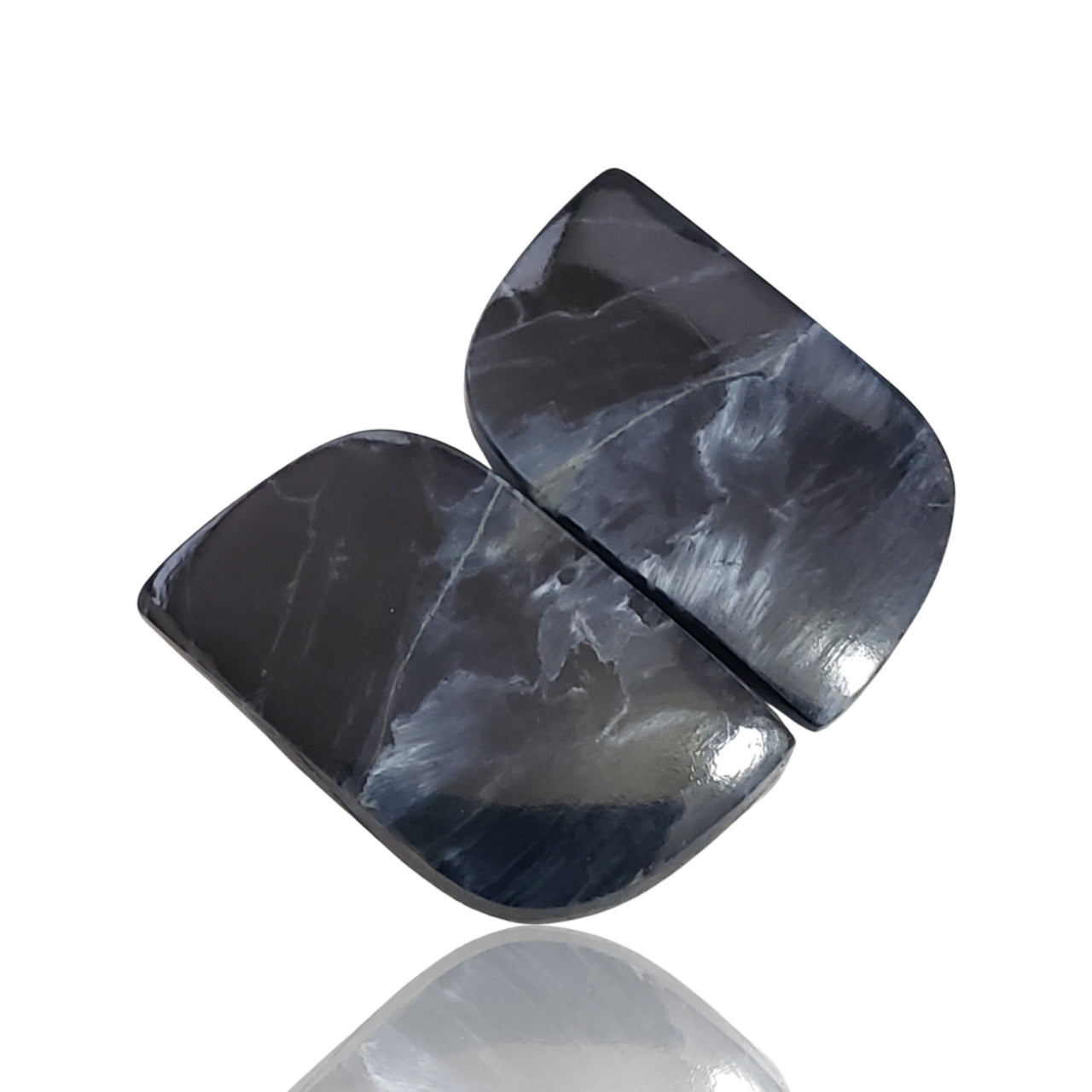 25Ct Natural Pietersite Cabochon Pair. Size- approx. 23x14mm