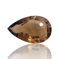 Thumbnail for 12.5Ct Natural Beer Quartz Faceted. Size- approx. 21x13x8mm