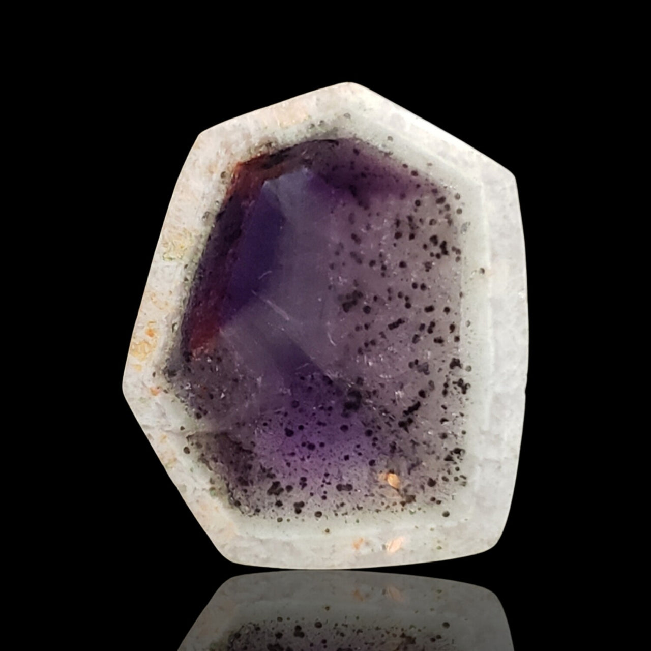 25.5Ct Natural Traipache Amethyst Slice. Size- approx. 26x22mm