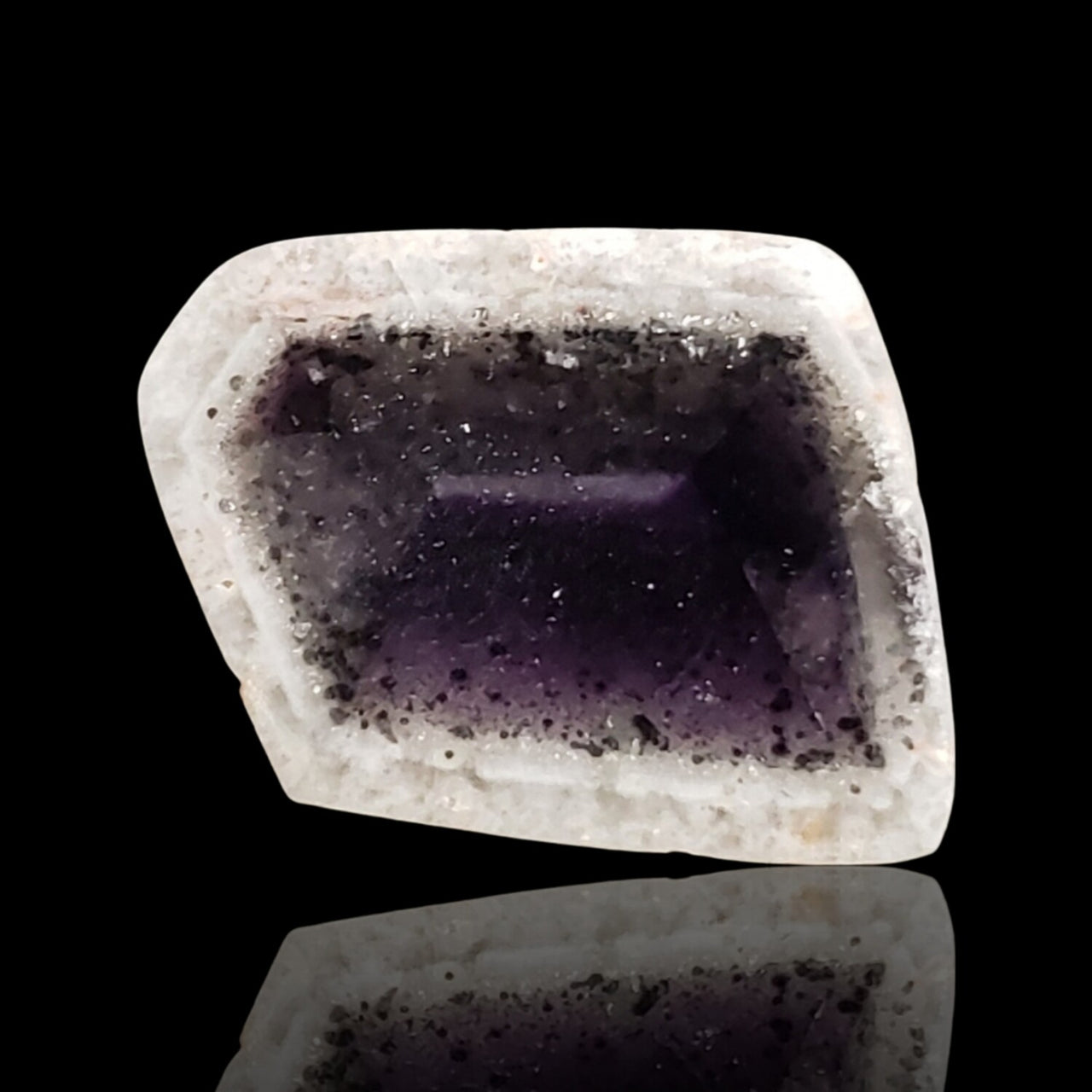 19Ct Natural Traipache Amethyst Slice. Size- approx. 25x17mm