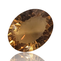 Thumbnail for 9.5Ct Natural Beer Quartz Faceted Oval Cut. Size- approx. 17x13x7mm