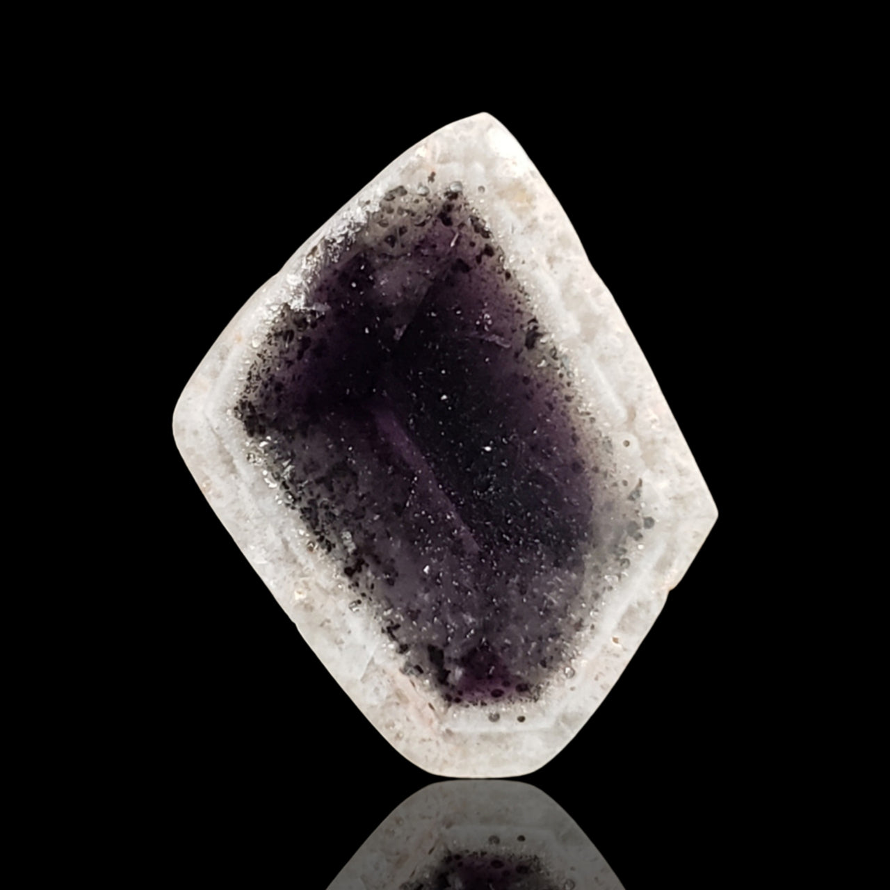 19Ct Natural Traipache Amethyst Slice. Size- approx. 25x17mm