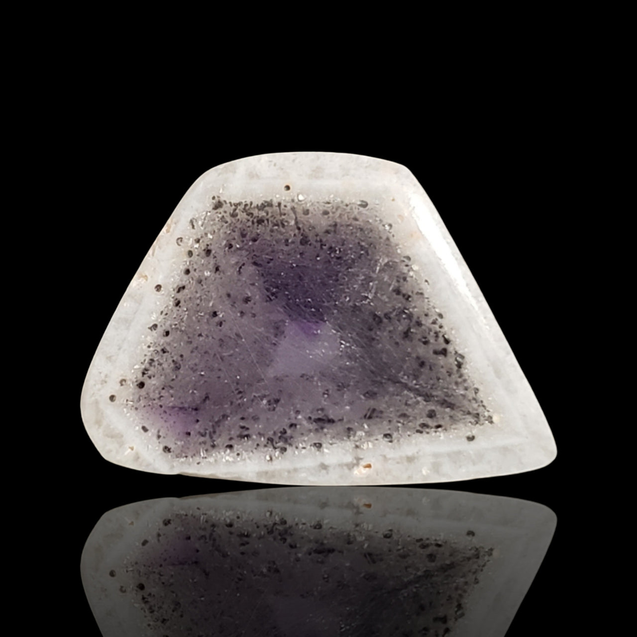 17.5Ct Natural Traipache Amethyst Slice. Size- approx. 23x17mm