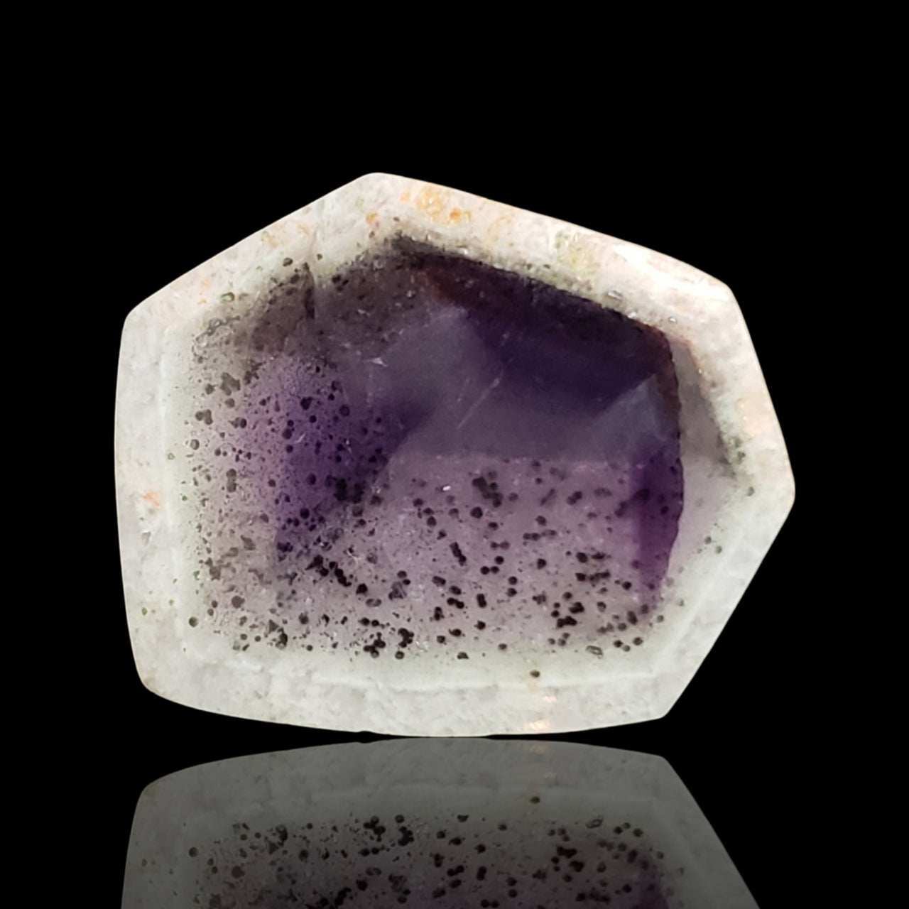 25.5Ct Natural Traipache Amethyst Slice. Size- approx. 26x22mm