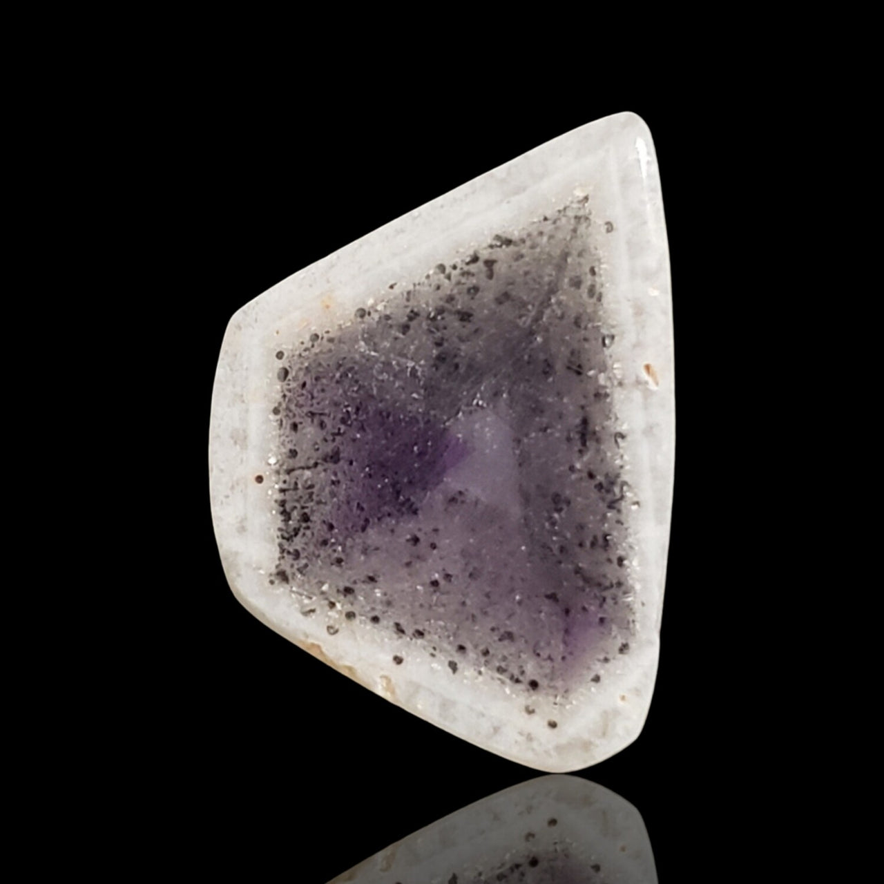 17.5Ct Natural Traipache Amethyst Slice. Size- approx. 23x17mm