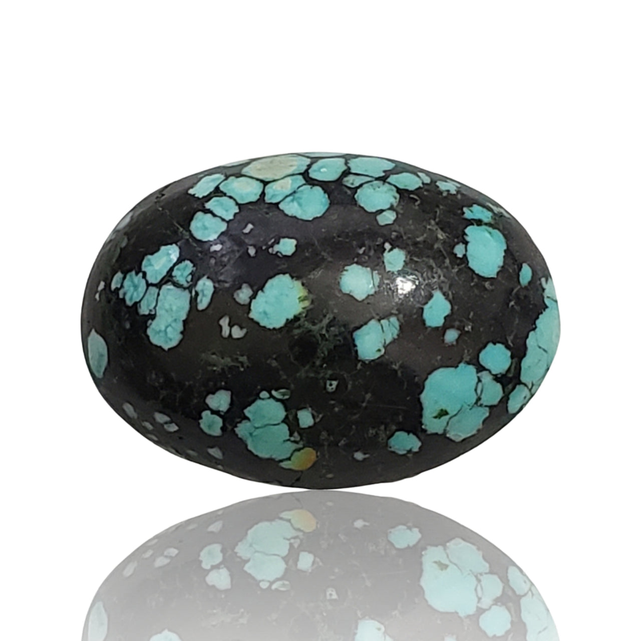 18Ct Natural Turquoise Cabochon. Size- approx. 24x17mm