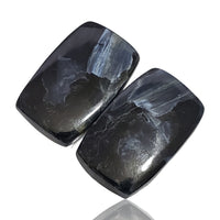 Thumbnail for 23Ct Natural Pietersite Cabochon Pair. Size- approx. 22x14mm