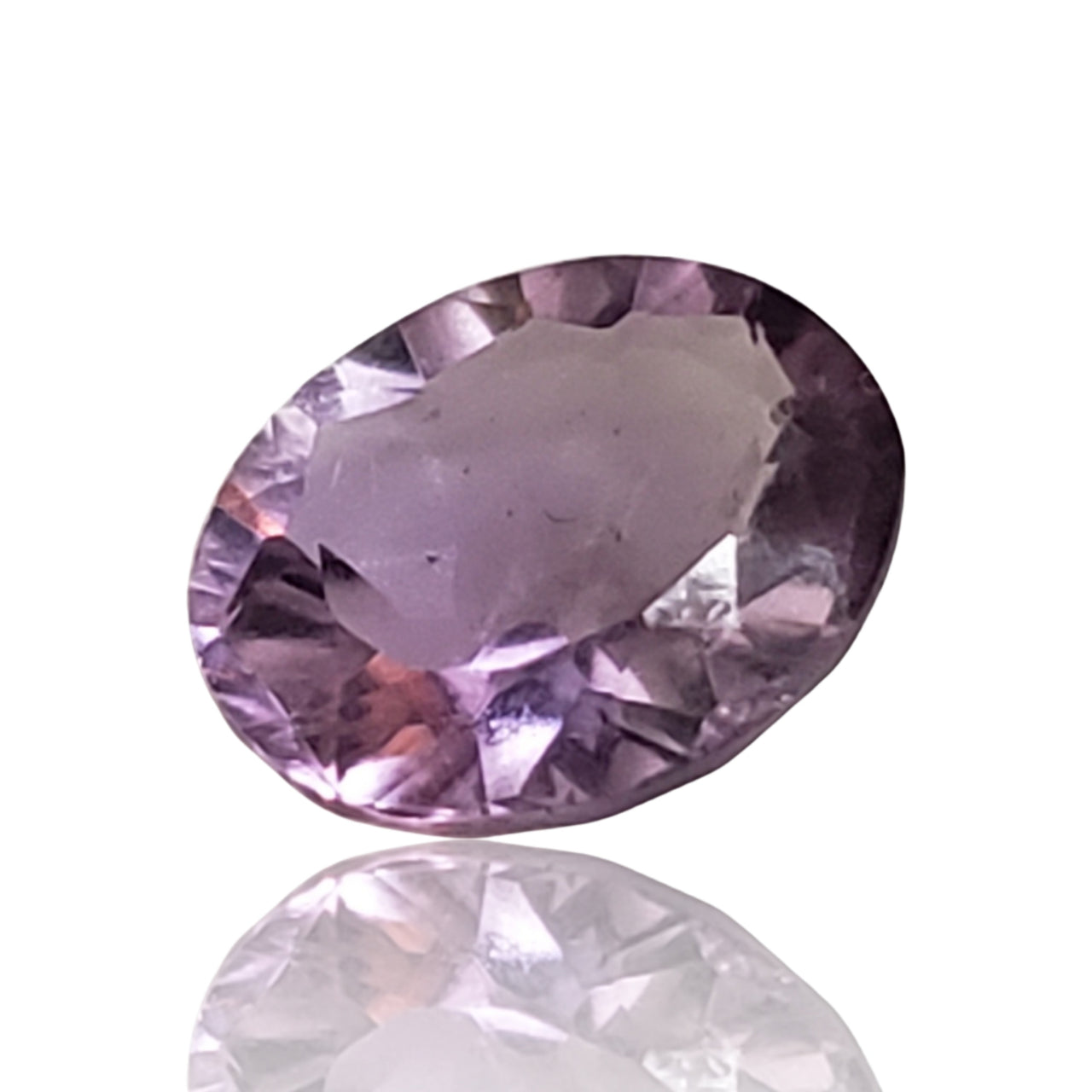 3.5Ct Natural Amethyst Oval Cut Faceted. Size- approx. 12x9mm