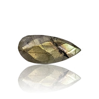 Thumbnail for 5.5Ct Natural Labradorite Rose Cut Cabochon. Size- approx. 19x9mm