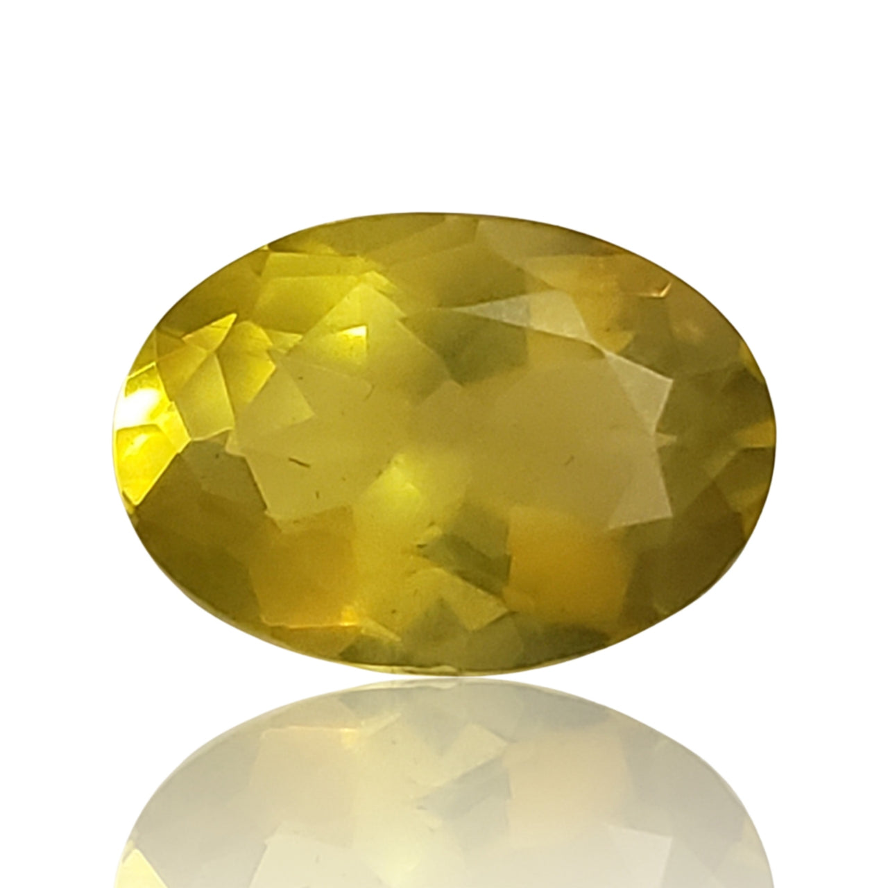 9Ct Natural Lemon Citrine Faceted. Size- approx. 16x12x8mm