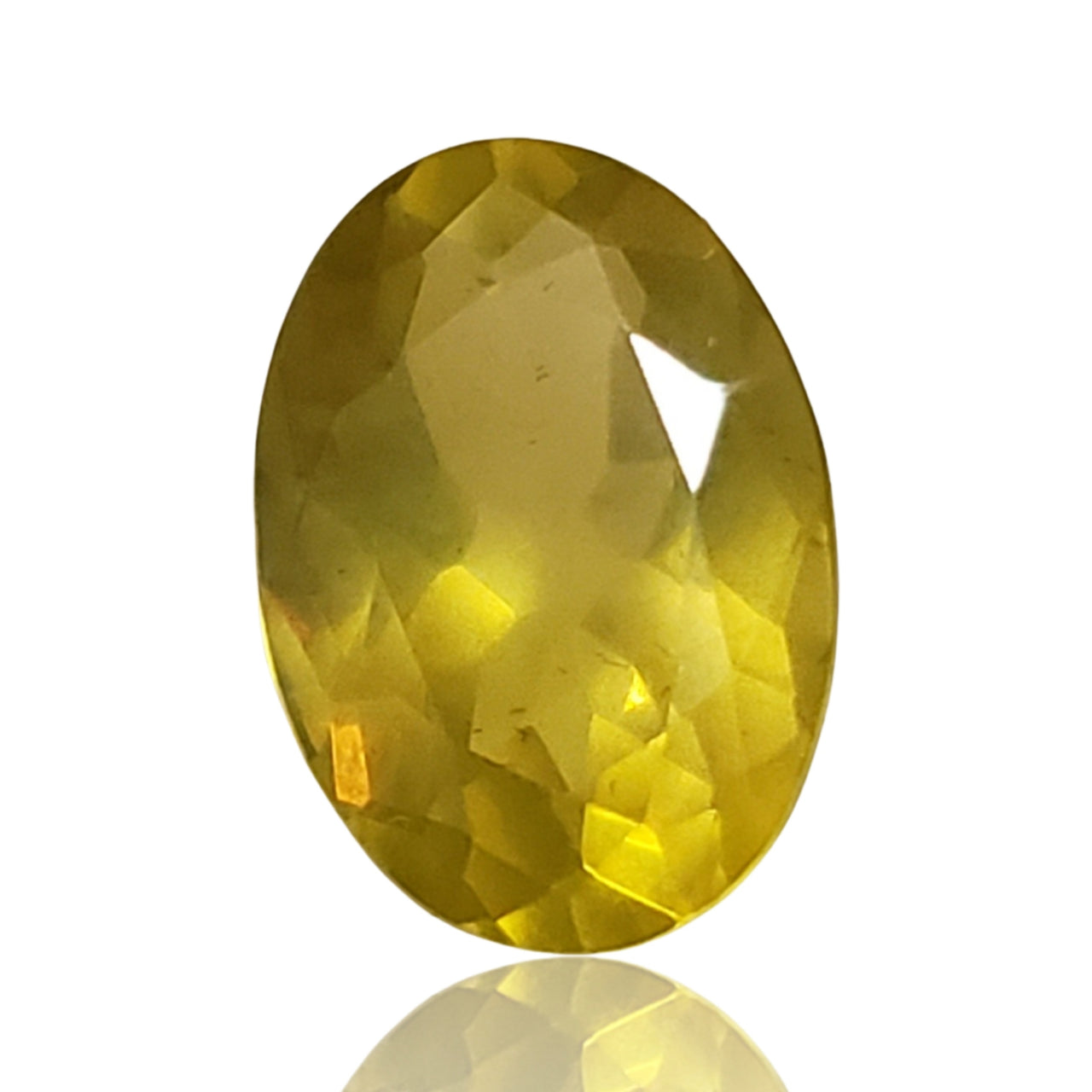 9Ct Natural Lemon Citrine Faceted. Size- approx. 16x12x8mm