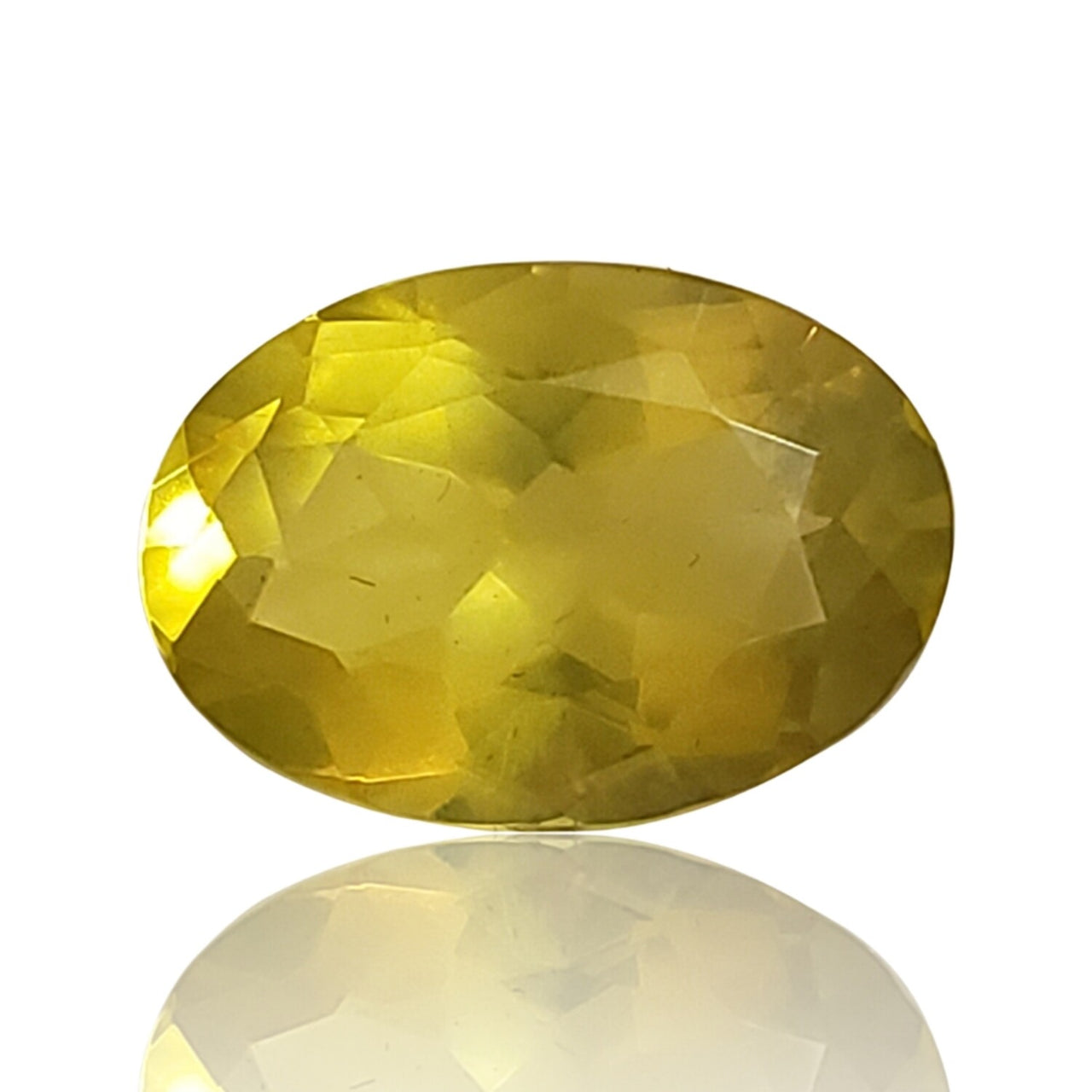 9Ct Natural Lemon Citrine Faceted. Size- approx. 16x12x8mm