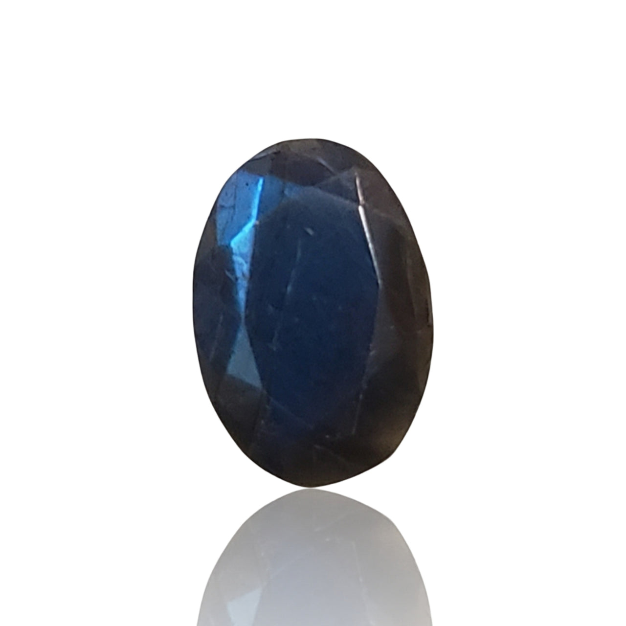 3.5Ct Natural Labradorite Faceted Oval Cut. Size- approx. 13x9x5mm