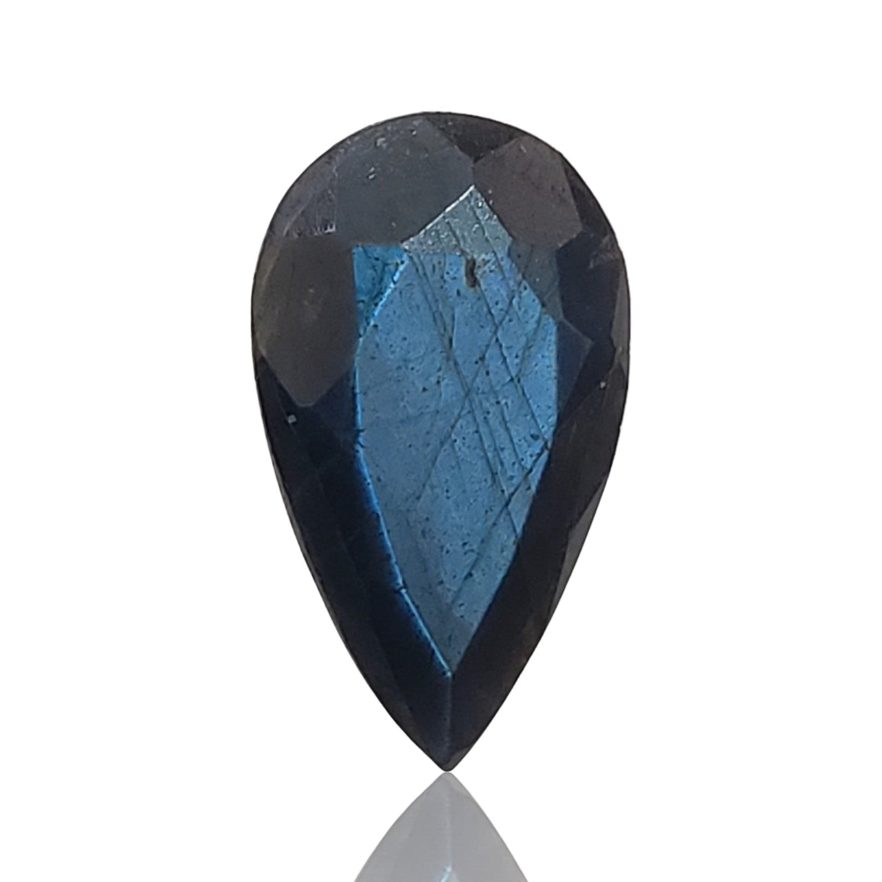 8Ct Natural Labradorite Faceted Pear Cut. Size- approx. 20x12x6mm