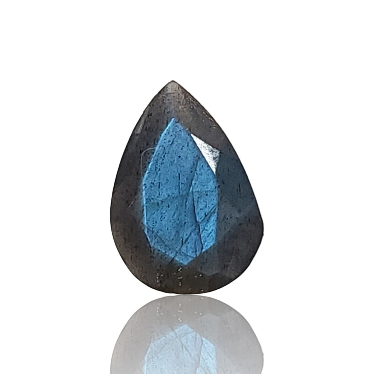 4.5Ct Natural Labradorite Faceted Pear Cut. Size- approx. 14x10x5mm