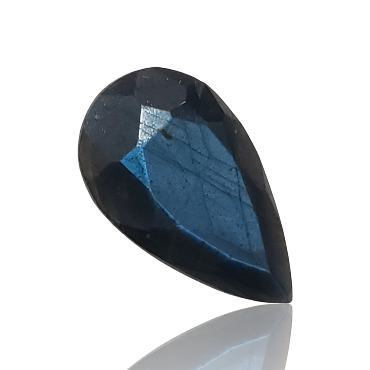 8Ct Natural Labradorite Faceted Pear Cut. Size- approx. 20x12x6mm