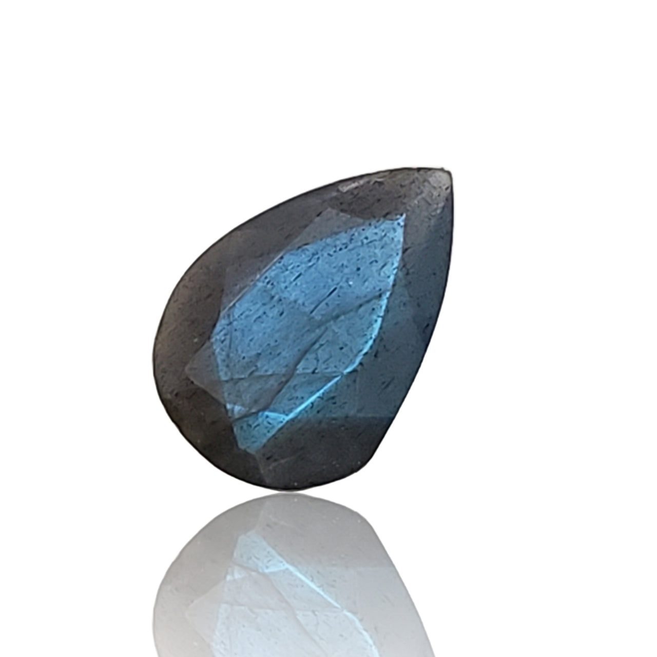 4.5Ct Natural Labradorite Faceted Pear Cut. Size- approx. 14x10x5mm