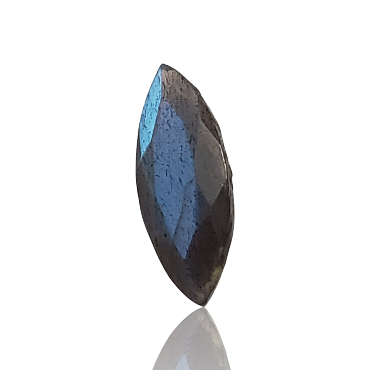 3Ct Natural Labradorite Faceted Marquise Cut. Size- approx. 17x7x5mm