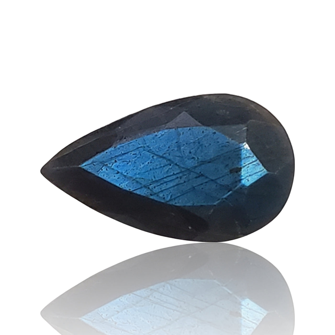 8Ct Natural Labradorite Faceted Pear Cut. Size- approx. 20x12x6mm