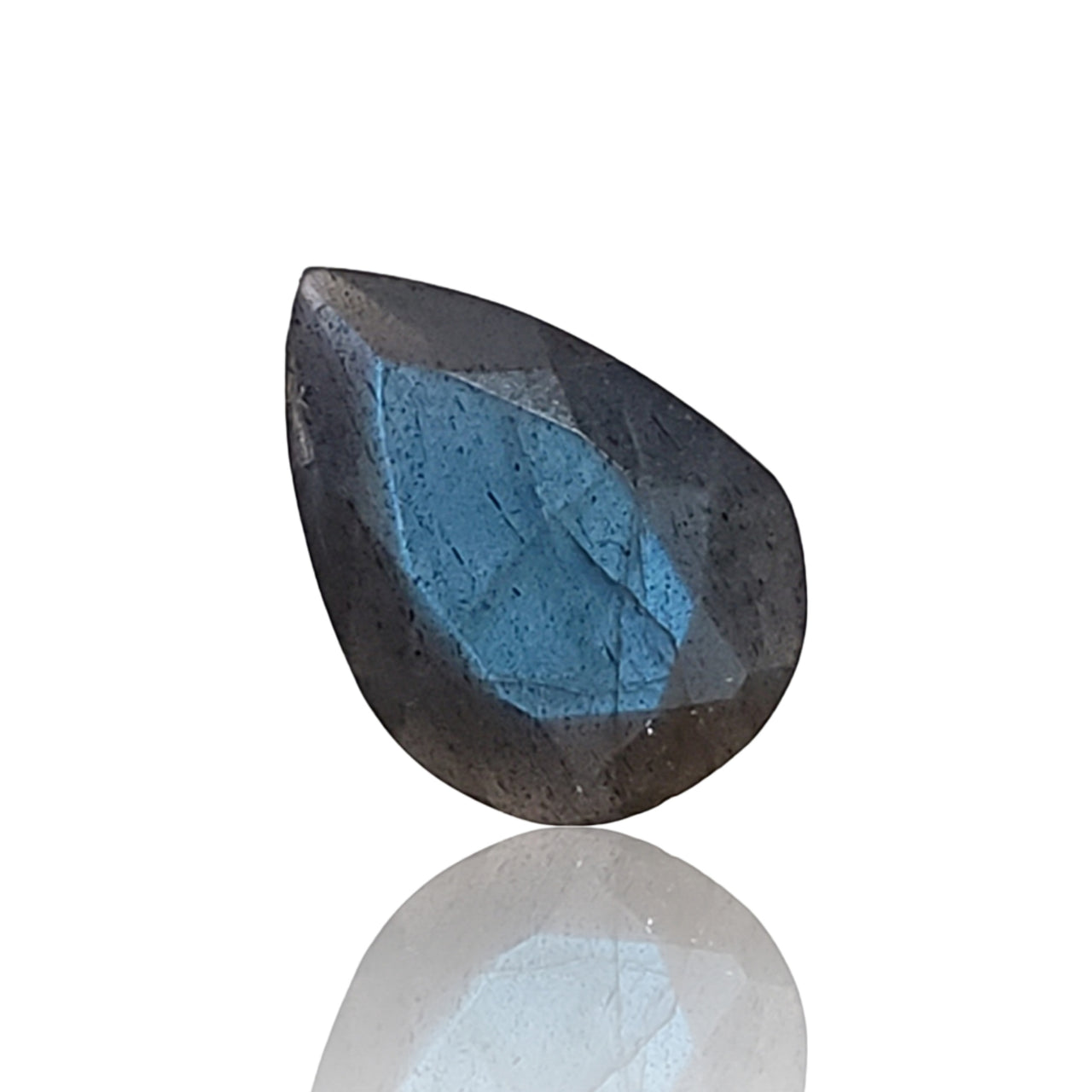 4.5Ct Natural Labradorite Faceted Pear Cut. Size- approx. 14x10x5mm