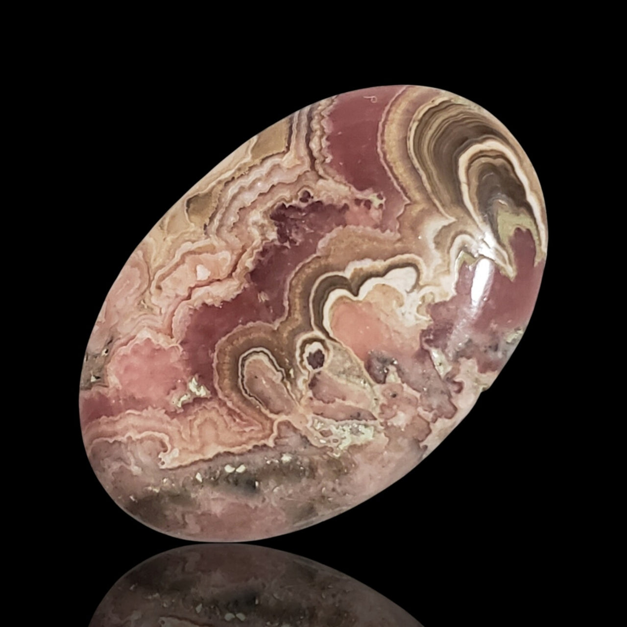 41Ct Natural Rhodochrosite Cabochon. Size- approx. 33x22mm