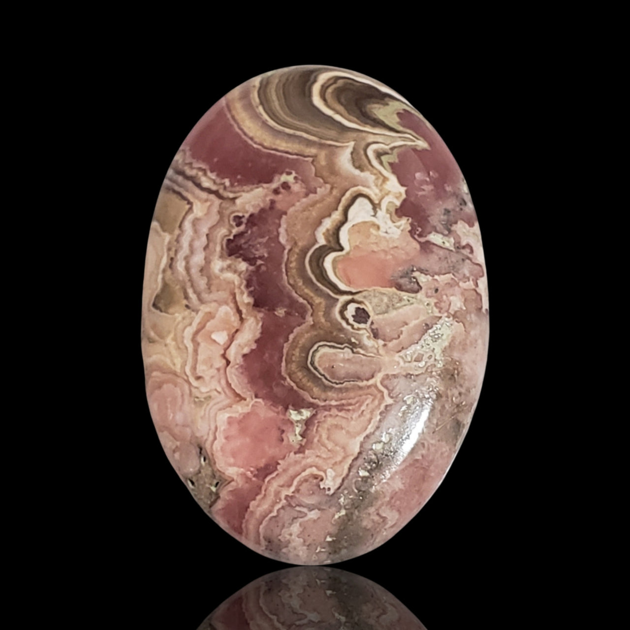 41Ct Natural Rhodochrosite Cabochon. Size- approx. 33x22mm