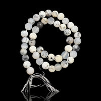 Thumbnail for Natural Dendrite Opal ROUND Bead Strand