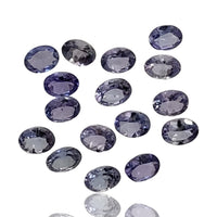 Thumbnail for 3Ct 16PCs Natural Iolite Faceted Oval LOT. Size- approx. 4x3mm